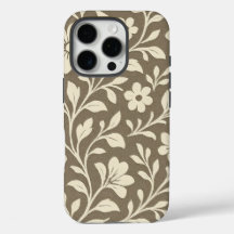 Élégant étui iPhone Pro floral et botanique
