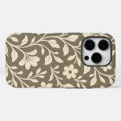 Élégant étui iPhone Pro floral et botanique (Verso (horizontal))