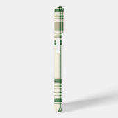 Élégant étui téléphonique vert et crème (Verso / Droite)