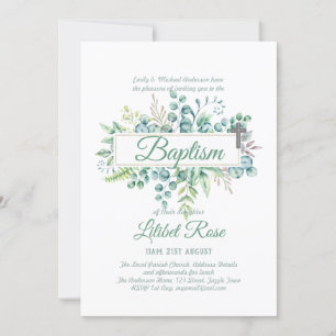 Elegant Eucalyptus Baptism Christening Greenery