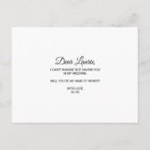 Elegant Eucalyptus Blad groen Maid of Honor Uitnodiging Briefkaart (Achterkant)