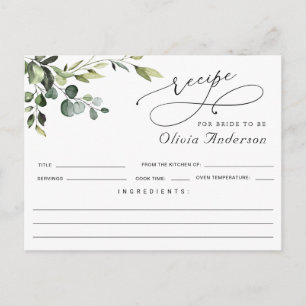 Elegant Eucalyptus Boho Vrijgezellenfeest Recept K Briefkaart