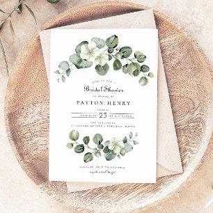 Elegant Eucalyptus boog groen Vrijgezellenfeest Kaart