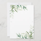 Elegant Eucalyptus Botanical Greenery Arch Wedding Kaart (Achterkant)