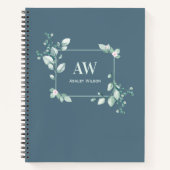 Elegant Eucalyptus Botanical Greenery Notebook Notitieboek (Voorkant)