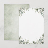 Elegant Eucalyptus Botanical RSVP Card (Devant / Derrière)