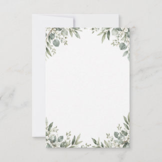 Elegant Eucalyptus Botanical RSVP Card Kaartje