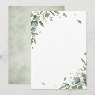 Elegant Eucalyptus Botanical Wedding Invitation