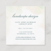 Elegant Eucalyptus Botanische Greenery Modern Vierkante Visitekaartje (Achterkant)