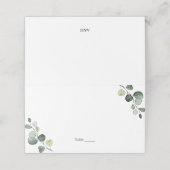 Elegant Eucalyptus Botanische Waterverf (Buitenkant ongevouwen)