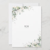 Elegant Eucalyptus Bridal Shower Invitation (Dos)
