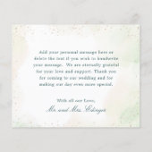 Elegant Eucalyptus budget bruiloft Hartelijk dank (Achterkant)