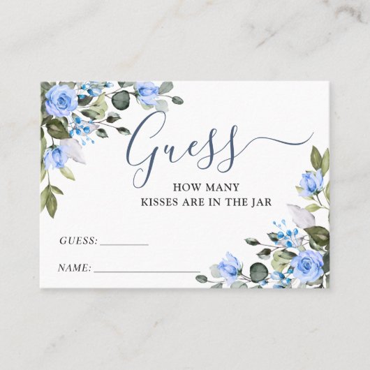 Elégant Eucalyptus Devinez Combien De Carte De Jeu (Devant)