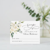 Elégant Eucalyptus Fête des mariées Recette Carte (Debout devant)