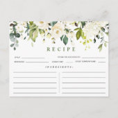 Elégant Eucalyptus Fête des mariées Recette Carte (Devant)