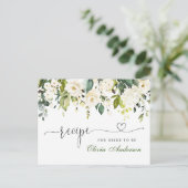 Elégant Eucalyptus Fête des mariées Recette Carte (Debout devant)