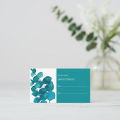 Elégant Eucalyptus Feuilles carte de rendez-vous (Debout devant)