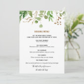 Elégant Eucalyptus Feuilles de verdure Menu de bai (Debout devant)