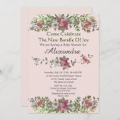 Elegant Eucalyptus Floral Blush Pink (Voorkant / Achterkant)