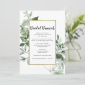 Elegant Eucalyptus Floral Bridal Menu (Staand voorkant)