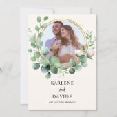 Elegant Eucalyptus Fotocadeau Kaart (Voorkant)