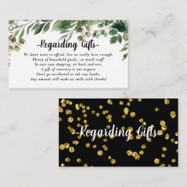 Elegant Eucalyptus Fund In plaats van Gifts Kaarte Informatiekaartje