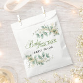 Elegant Eucalyptus Gender Neutral Baby Shower Bedankzakje (Geknipt)