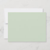 Elegant Eucalyptus Geometric Greenery Wedding Save The Date (Achterkant)