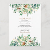 Elegant Eucalyptus Greenery Afstuderen Hartelijk d Briefkaart (Voorkant)