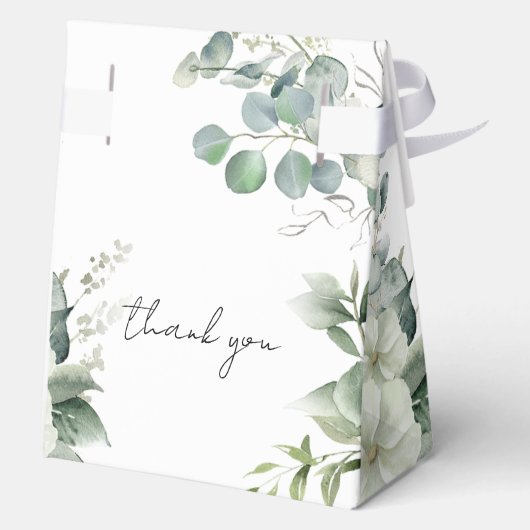 Elegant Eucalyptus Greenery Bedankdoosjes (Achterkant)