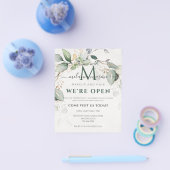 Elegant Eucalyptus Greenery Botanical Flyer (Enkel)