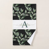 Elegant Eucalyptus Greenery Botanical Towel Set (Serviette à main)