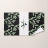 Elegant Eucalyptus Greenery Botanical Towel Set (Serviette à main)