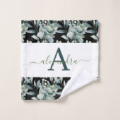 Elegant Eucalyptus Greenery Botanical Towel Set (Gant de toilette)