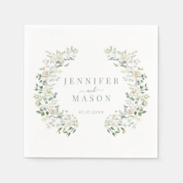 Elegant Eucalyptus Greenery Botanical Wedding Servet