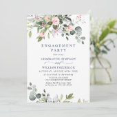 Elegant Eucalyptus Greenery ENGAGTY Kaart (Staand voorkant)