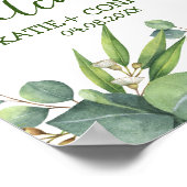 Elegant Eucalyptus Greenery Favor Welcome Guest Poster (Hoek)