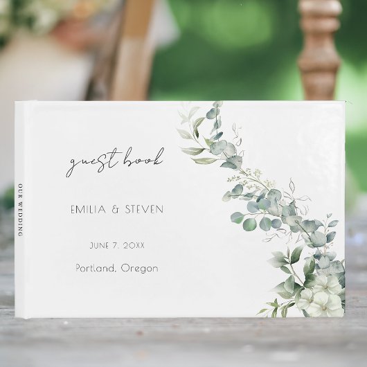Elegant Eucalyptus Greenery Gastenboek