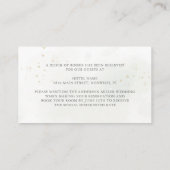 Elegant Eucalyptus Greenery Gold Accommodatie Informatiekaartje (Achterkant)