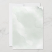 Elegant Eucalyptus Greenery Gold Lijst Wedding Kaart (Achterkant)