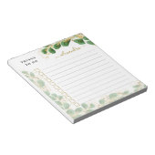 Elegant Eucalyptus Greenery heeft alles in het wer Notitieblok (Schuin)