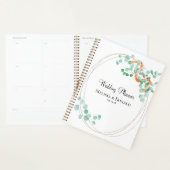 Elegant Eucalyptus Greenery Peach Floral Planner (Display)