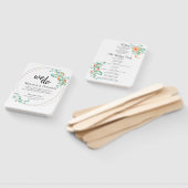 Elegant Eucalyptus Greenery Peach Floral Programme Handwaaier (Niet-gemonteerd)