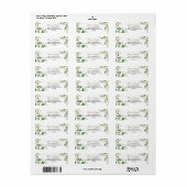 Elegant Eucalyptus Greenery Return Address Label (Full Sheet)