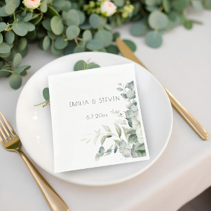 Elegant Eucalyptus Greenery Servet