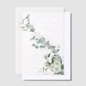 Elegant Eucalyptus Greenery Vellum Uitnodigingen (Offset)