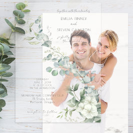 Elegant Eucalyptus Greenery Vellum Uitnodigingen