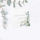 Elegant Eucalyptus Greenery Vierkante Sticker