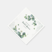 Elegant Eucalyptus Greenery Vrijgezellenfeest Pape Servet (Hoek)