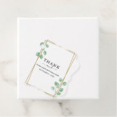 Elegant Eucalyptus Greenery Wedding Bedankjes Labels (In situ)
